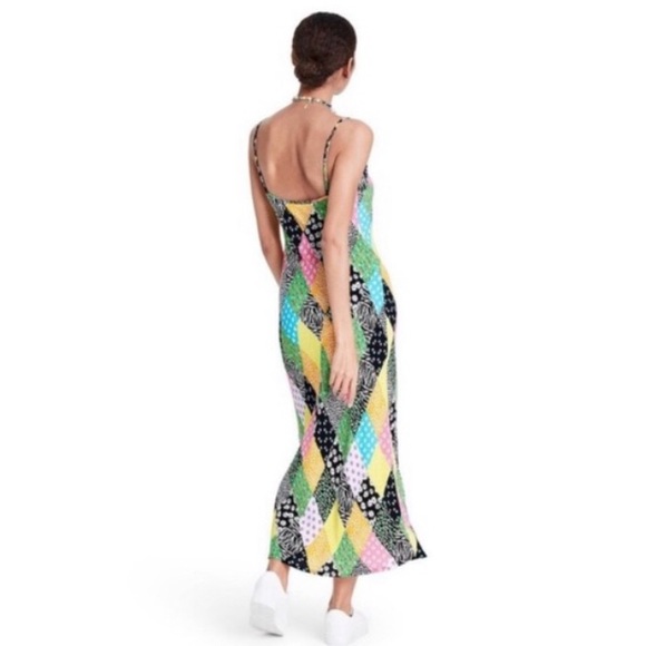 Rixo X Target Patchwork Slip Dress Multicolored S - Picture 3 of 8